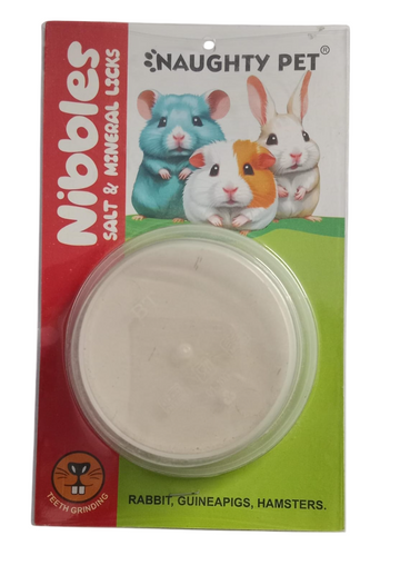 Naughty Pet Salt & Minerals Licks For Rabbit - Guineapigs - Hamsters